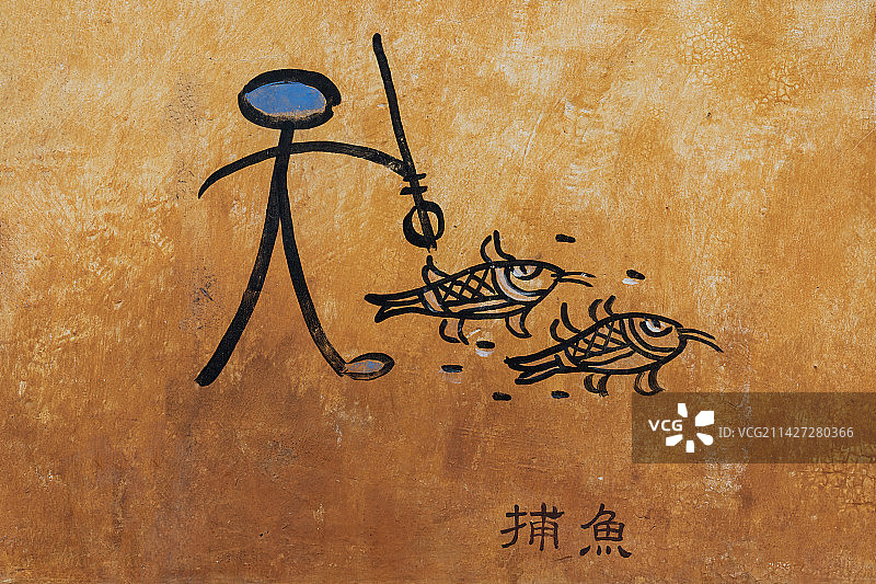 云南丽江东巴象形文字图片素材