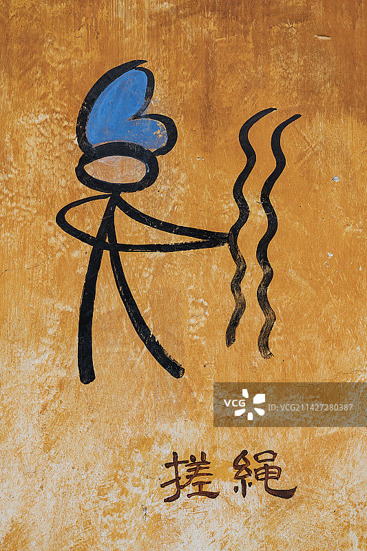 云南丽江东巴象形文字图片素材