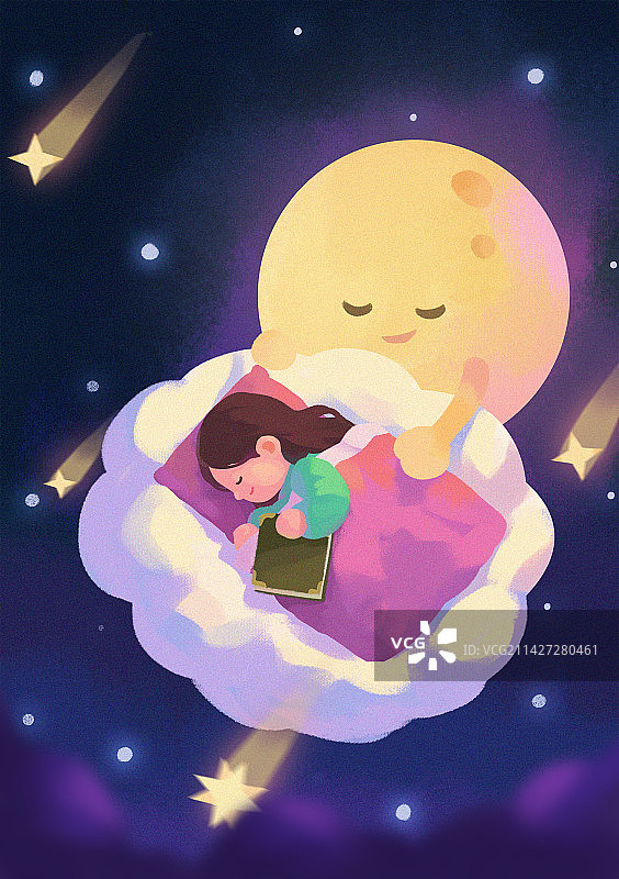 卡通世界睡眠日节日插画图片素材