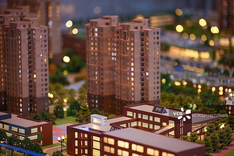 现代建筑夜景图片素材