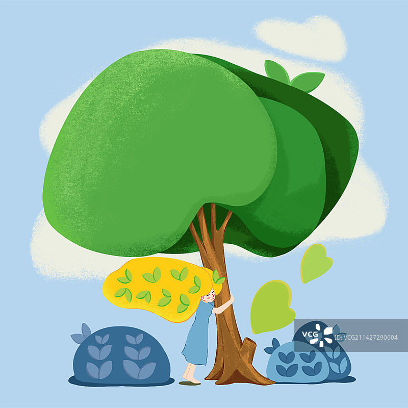 童话故事 让心拥抱自然图片素材