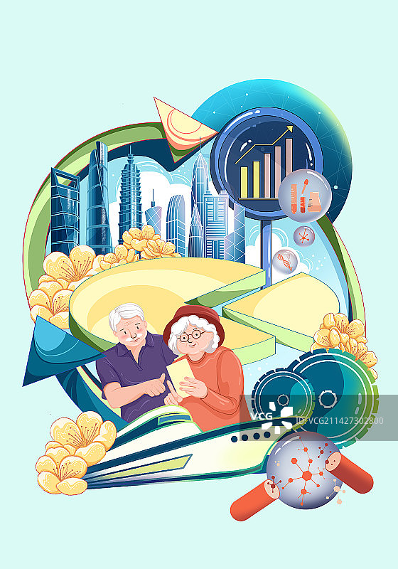 养老 退休 养老金图片素材