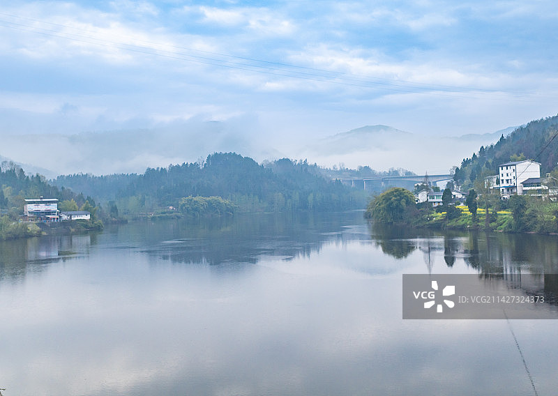 四川省达州市宣汉洋烈水乡图片素材
