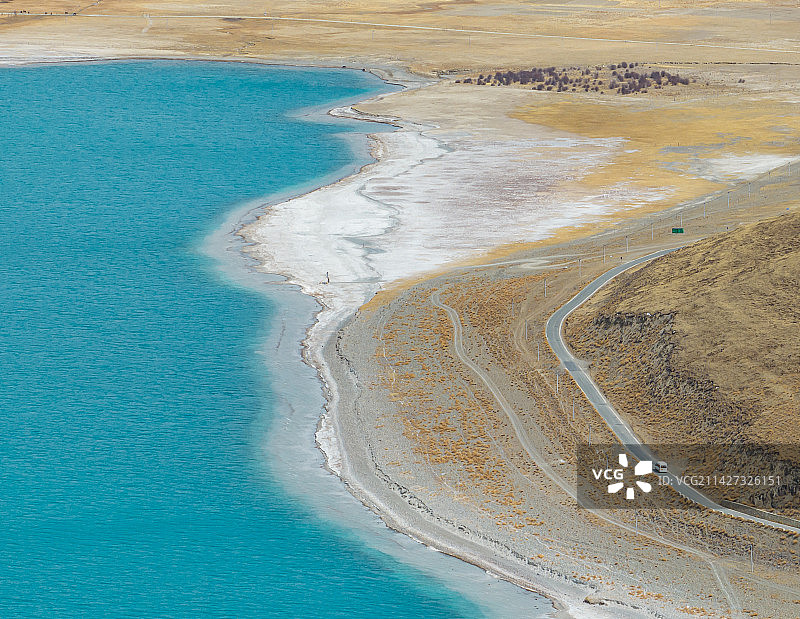 西藏山南羊卓雍错图片素材