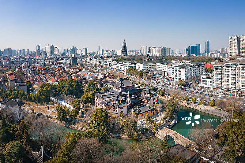 常州延陵路九华禅寺图片素材