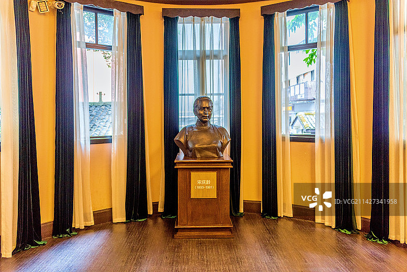 中国重庆宋庆龄旧居陈列馆内景图片素材