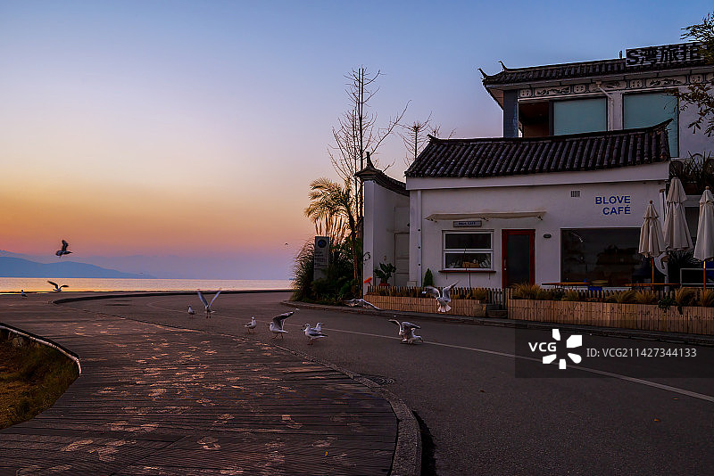 日照洱海S弯图片素材