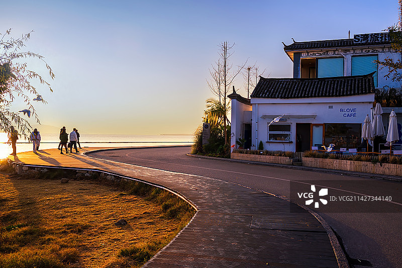 日照洱海S弯图片素材