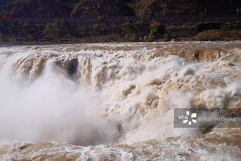 山西临汾吉县黄河壶口瀑布图片素材