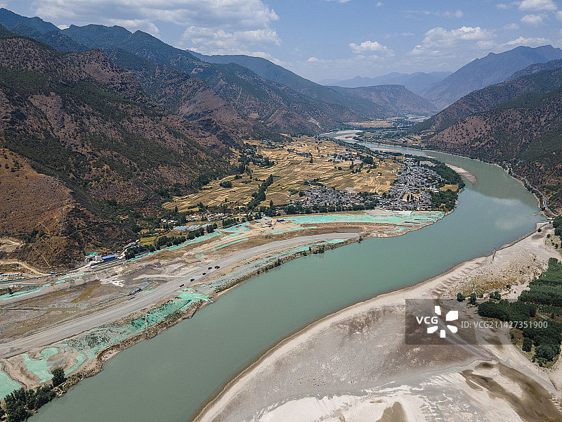 长江第一湾图片素材