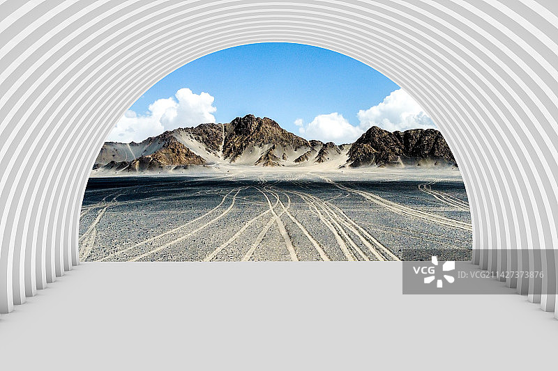 青海火星基地科技隧道空间图片素材