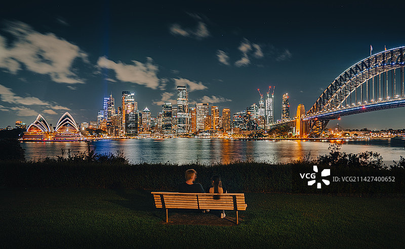 悉尼夜景图片素材