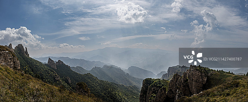 繁峙县灵岩山峡谷图片素材