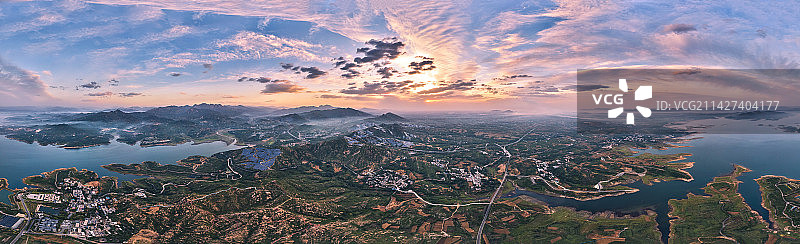 西柏坡晨趣图片素材