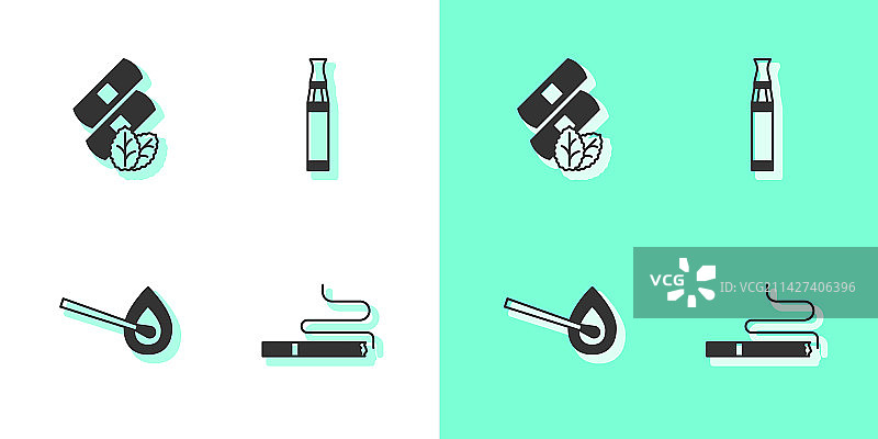 香烟、医用尼古丁贴片燃烧素材图片素材