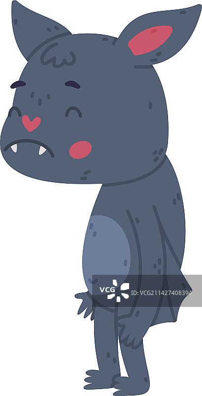 可爱沮丧的蝙蝠宝宝万圣节符号图片素材