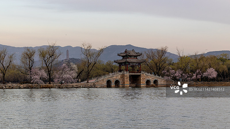 西堤春晓图片素材
