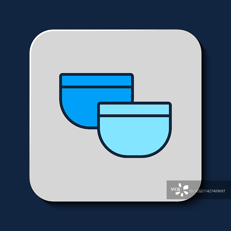 传统中式茶道轮廓图标图片素材