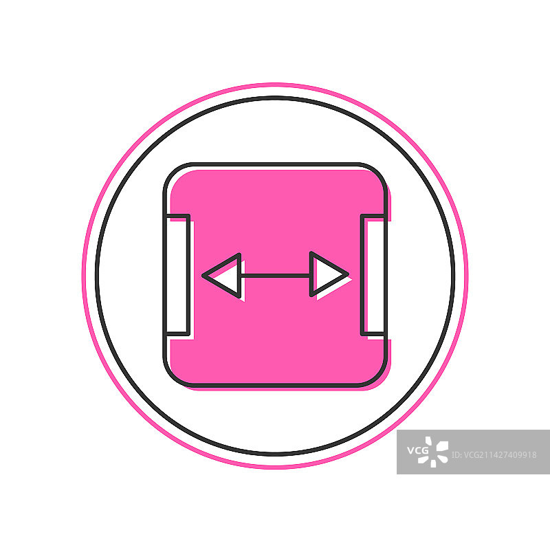 区域测量线性图标图片素材