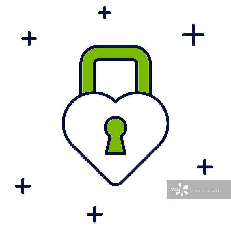 心形城堡轮廓图标图片素材