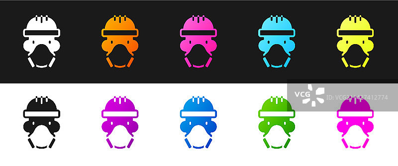 穿防护服的核电站工人素材图片素材