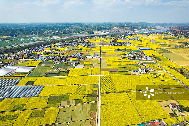 重庆潼南的乡村田园风光图片素材