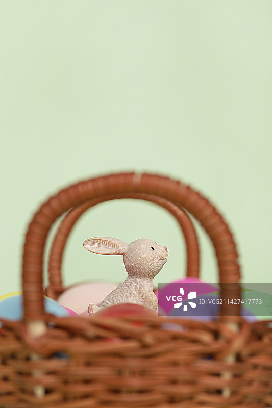 复活节兔子彩蛋绿色图片图片素材