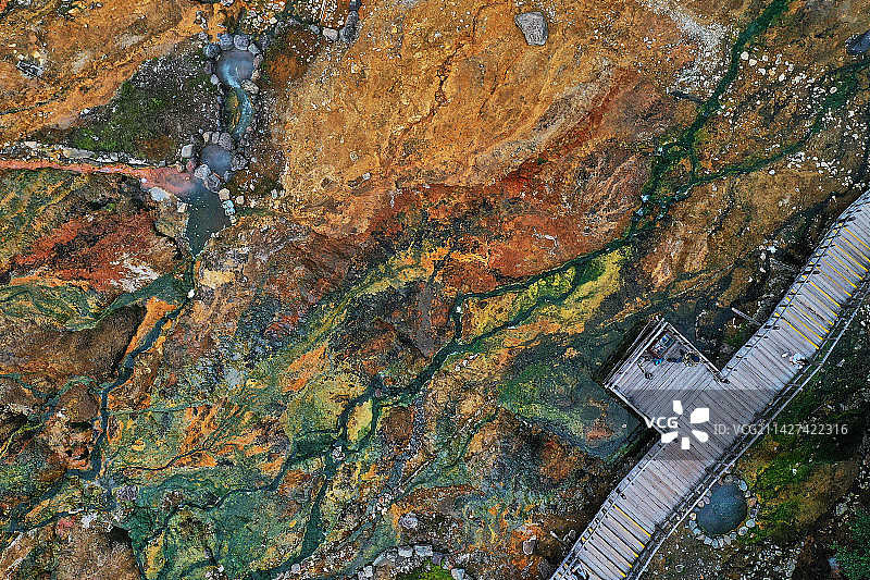 天然火山温泉图片素材