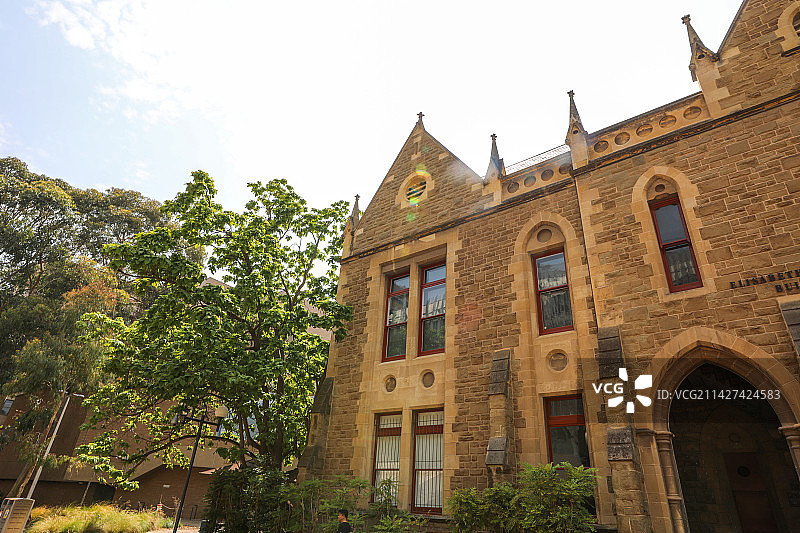 澳大利亚墨尔本大学建筑风光图片素材
