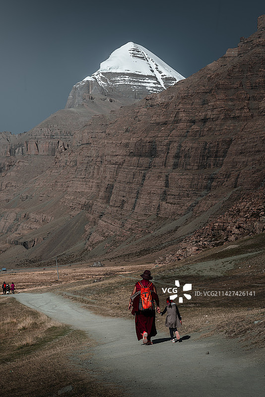 走进西藏阿里神山冈仁波齐图片素材