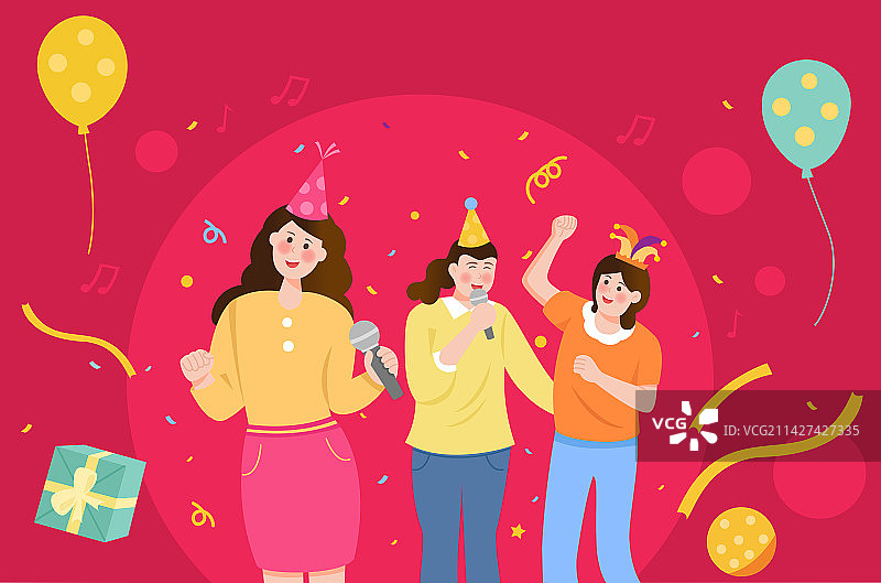 女孩们的聚会图片素材