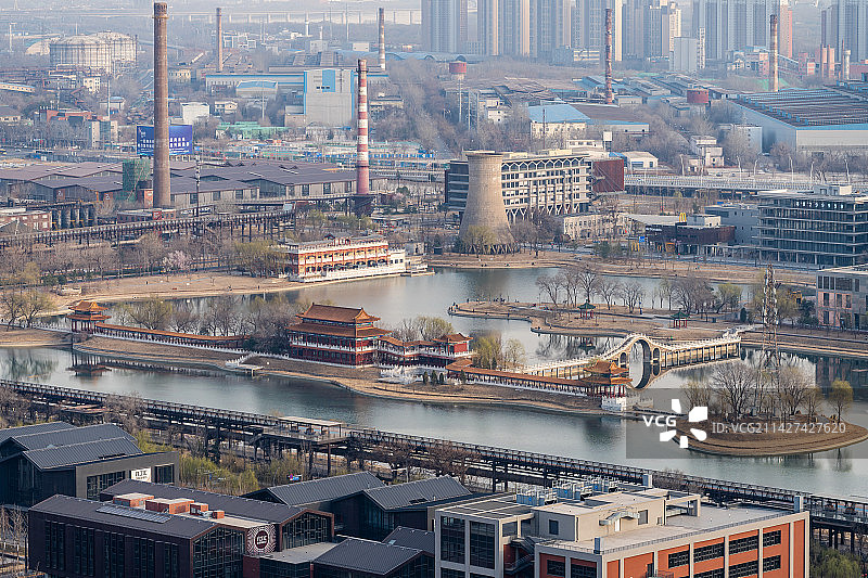 俯瞰首钢园图片素材