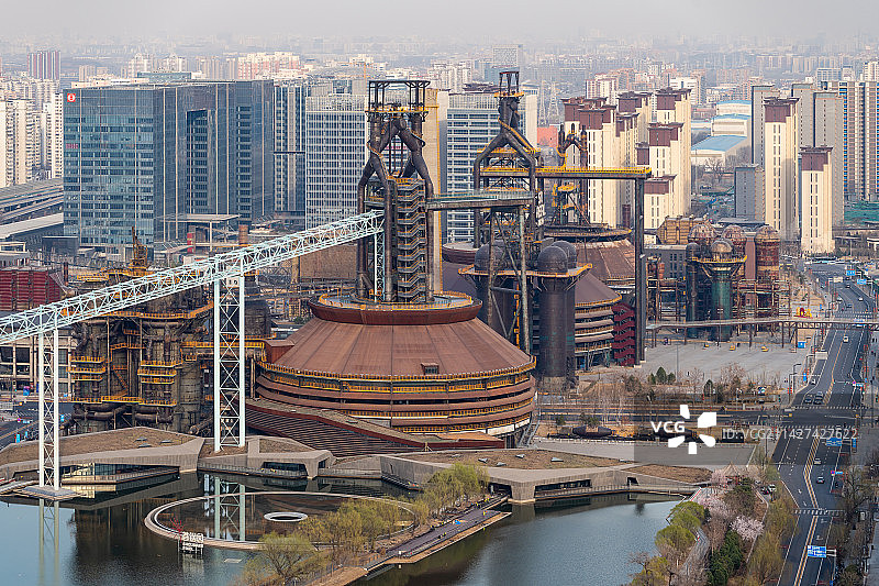 俯瞰首钢园图片素材