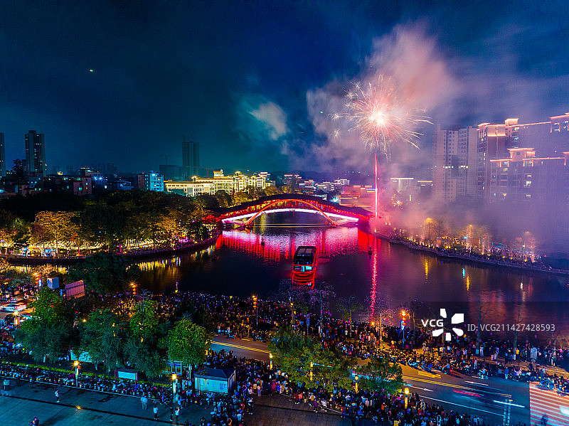 佛山南海里水镇梦里水乡图片素材