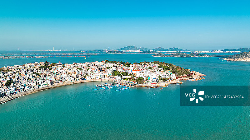 东山岛风光航拍图片素材