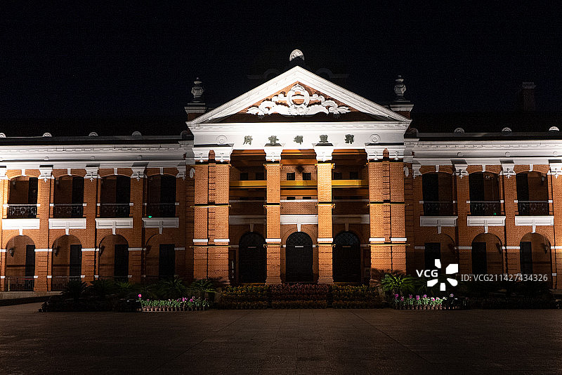 辛亥革命武昌起义纪念馆夜景图片素材