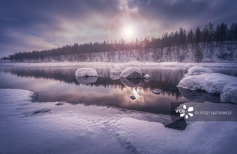 不冻河图片素材