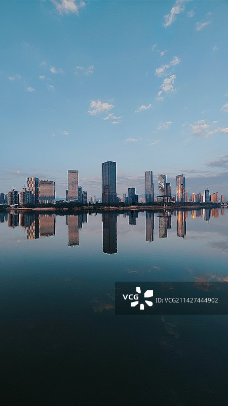 暮色闽江城图片素材