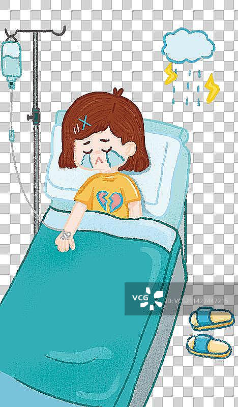 生病伤心图片素材