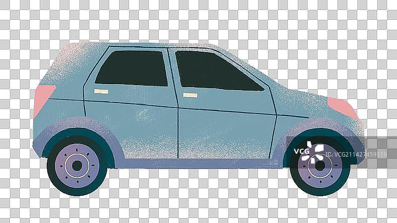 扁平风汽车插画免抠素材图片素材