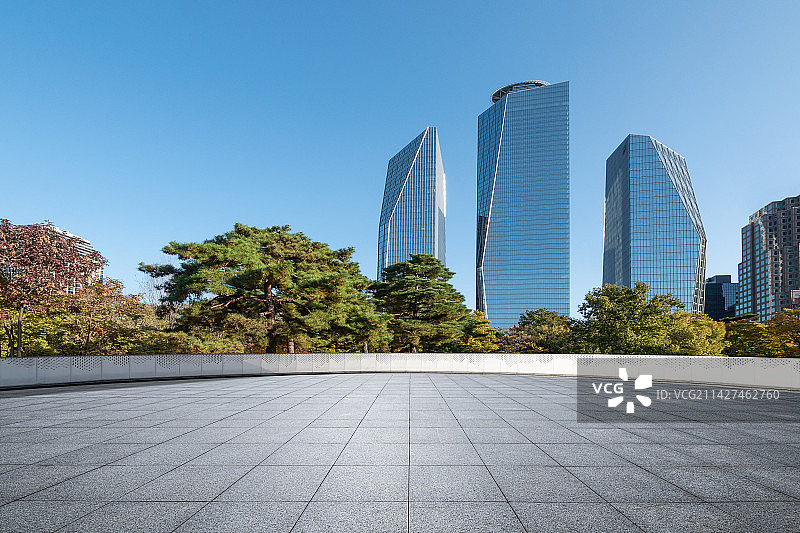 韩国首尔江南城市天际线图片素材