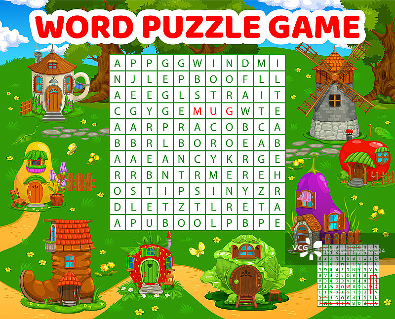 童话房屋主题的搜索解谜游戏图片素材