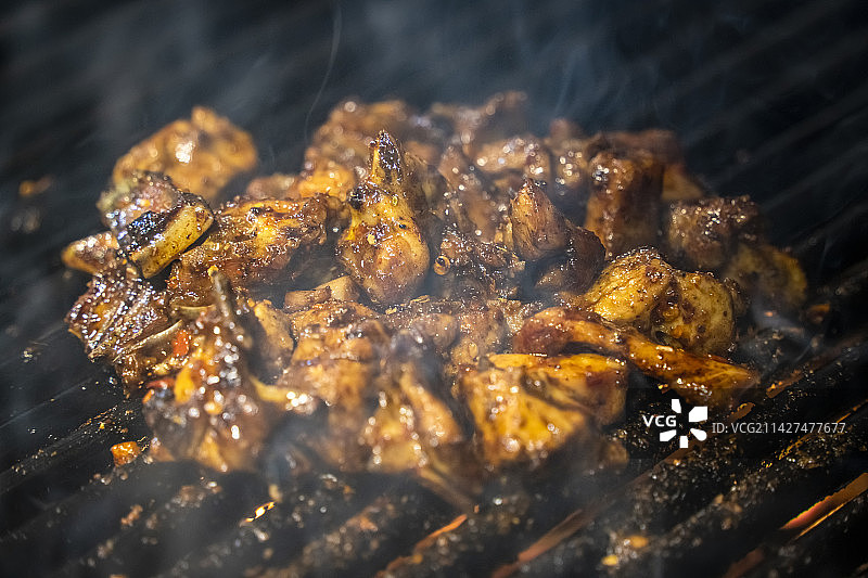 贵州遵义特色烤鸡图片素材