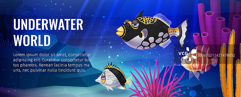 水下世界海报图片素材