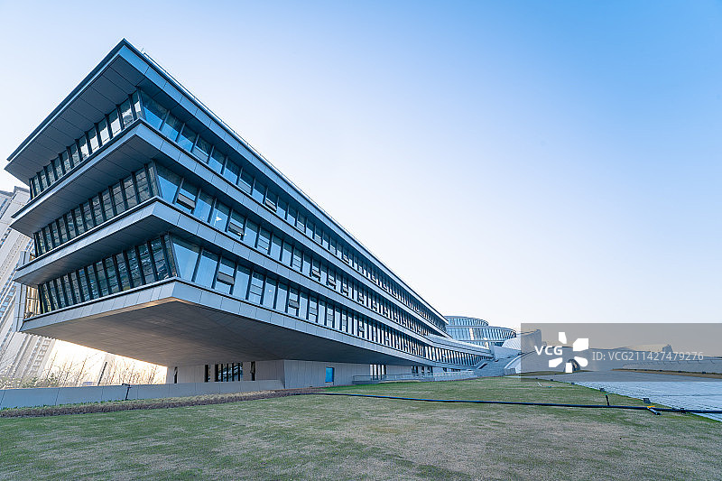 西安浐灞城市地标建筑与广场图片素材