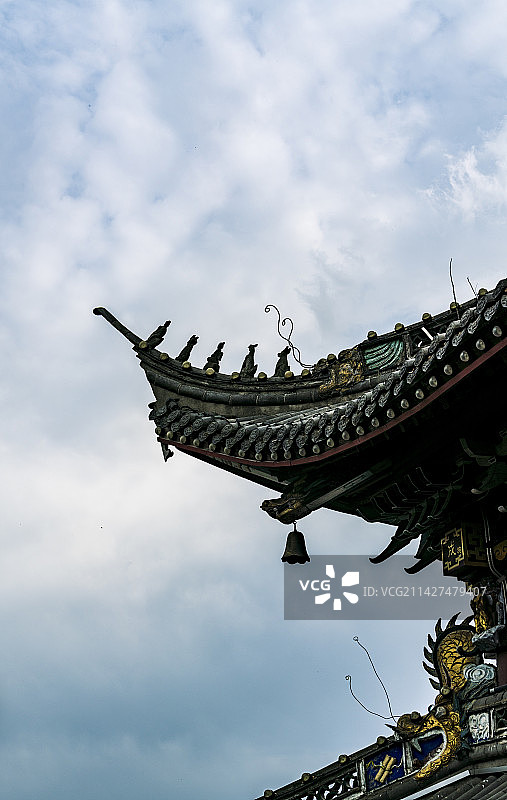 玉皇山玉皇庙的风铃图片素材