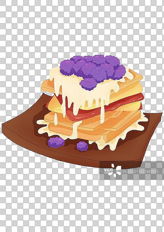 食物水果面包手绘美味免抠元素图片素材