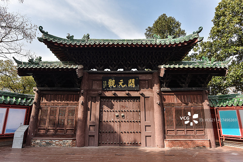 建筑师镜头下的荆州开元观图片素材