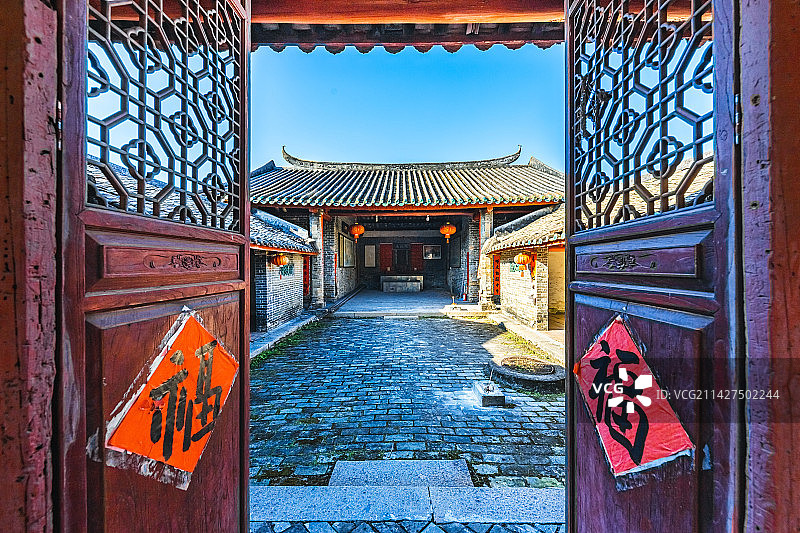 广州从化宣星村古建筑图片素材