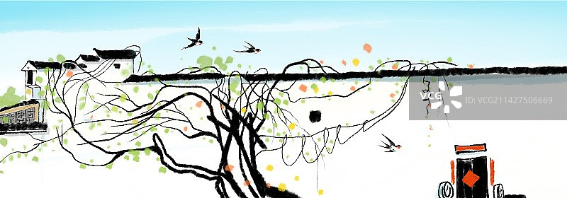 田园风光图片素材